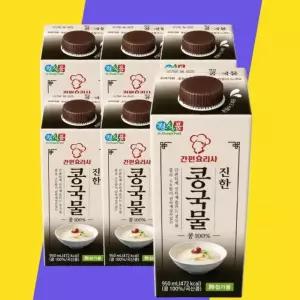 [진양식품 주식회사] 정식품 진한 콩국물 검은콩 950ml 6팩
