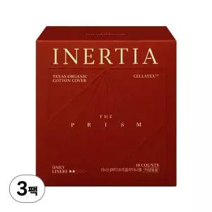 이너시아 위생용품 더 프리즘 면커버 롱 팬티라이너 18P 3팩