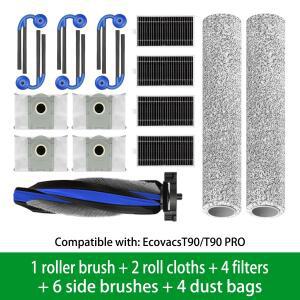 [호환품]ECOVACS DEEBOT T90 옴니 / PRO 시리즈 로봇 청소기 부품 메인 브러시  먼지 봉투 사이드 필터
