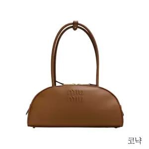 미우미우 하프문 보 백 미디움 코냑(5BB193)