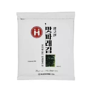 해농 세번구운파래김 20봉(총200매, 봉당 10매)