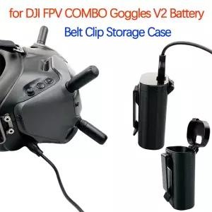 DJI FPV 콤보 고글 V2 배터리 벨트 클립 보관 케이스 플라잉 글래스 헤드밴드 버클 보호 쉘 드론 액세서리