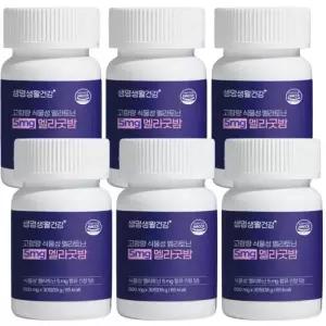 [단비] 생명생활건강 식물성 5mg 멜라굿밤 30정 x 6개