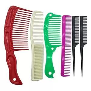헤어스타일링 빗 6개세트 미용빗 헤어빗 가발브러시-WFMO3G8
