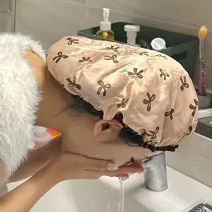 방수 리본 헤어캡 사우나모자 실크헤어캡-WFMPRK4