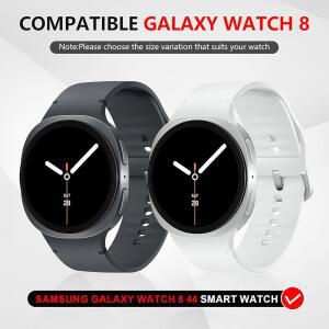 삼성 갤럭시 워치 8 44mm 프라이버시 케이스, [안티피핑] 강화 유리 스크린 프로텍터, 하드 PC 중공 범퍼 보호 커버용 수오만 5+5