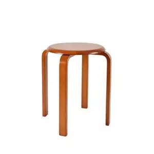 체리 44cm 브라운 스툴 원형 원목 브라운 44cm 체리 스툴 원형