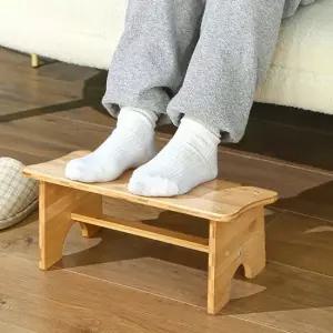 발판거치대 사선 리빙홈 발받침대 풋레스트 대나무 발판거치대 풋레스트 리빙홈 대나무
