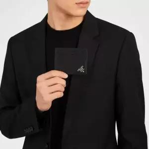 프라다 남성 사피아노 로고 블랙 카드지갑 2MC223 QME F0002
