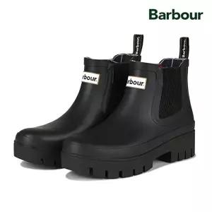 [바버]바버 홀튼 Halton 첼시 웰링턴 여성 숏 레인부츠 장화 LRF0100BK11