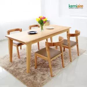 케미에르 클로이드 애쉬원목 4인용식탁SET 의자형) KRS-412