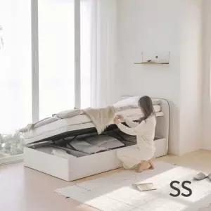 아씨방 가구 라핀유 슬림 원룸 패브릭 리프트업 수납 침대 SS