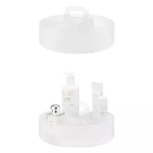 360도 회전 양념통 정리대 트레이 25.4cm 1P 스모그 화장품트레이 화장대트레이 화장품정리