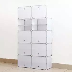 DIY 도어형 신발장 85x127cm 슈즈정리 플라스틱 렉 아파트현관 오픈형 슈즈정리 렉