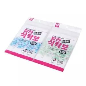 화사한 칼라 식탁보-5매입 색상랜덤 다용도 비닐 비닐식탁보 일회용식탁보 비닐테이블보