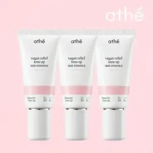 아떼 비건 릴리프 톤업 선에센스 라이트핑크 50ml x 3개 SPF50+ PA++++)