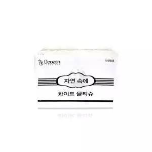 고품질 자연속에 업소용 위생 물티슈 화이트 무지 400매 식당 일회용 개별포장 대용량 식당용 WFODTS8
