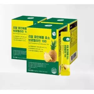 올바른 리얼 파인애플 효소 브로멜라인 100 (30포 3박스 총 3개원분)