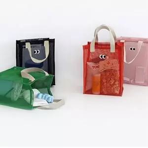 메쉬 해변 비치백 숄더백 330MM KIDS EYE 목욕가방-WFOBJA7