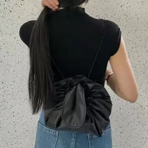 여행용 화장품 복조리 파우치 블랙 복주머니파우치 화장품파우치 복조리파우치