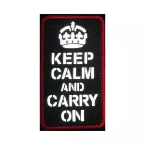 [룽스_65]패치 와펜 KEEP CALM AND 군인용품 CARRY ON