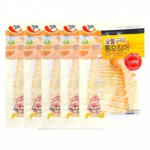 통오징어 숯불통오징어 숯불오징어구이 x 5개