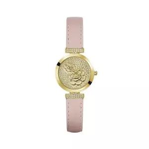 게스 GUESS 공식 핑크 레더 어레이 GW1046L2 여성시계 475493