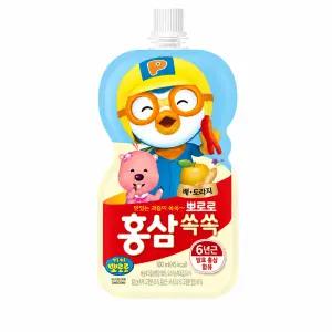 팔도 뽀로로 홍삼쏙쏙 배도라지 100ml X 40개