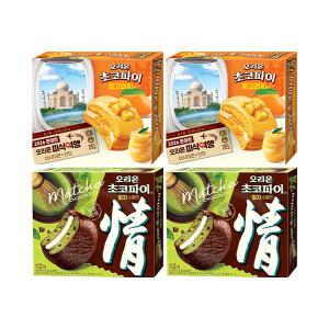 오리온 초코파이 망고라씨맛 12입, 2개 + 초코파이 말차쇼콜라 12입, 2개