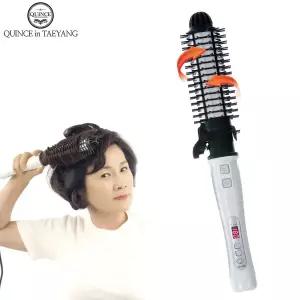 퀸스IN태양 오토롤링 브러쉬고데기 시즌1 자동회전 뽕 뿌리볼륨 볼륨웨이브 빗 헤어롤탈착 구르프 봉고데기 해외겸용