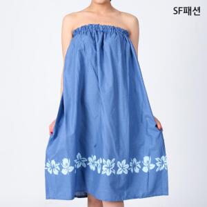꽃잎라인 밴딩형 마사지가운 피부과가운