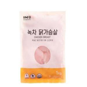 녹차 닭가슴살 1KG X 10 개 (국내산 닭고기)