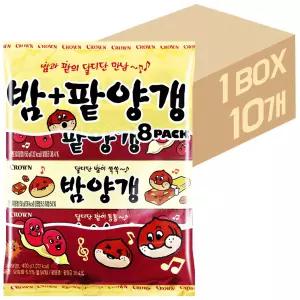 크라운 팥양갱 밤양갱 8개입 x 10개 / 전통과자 간식