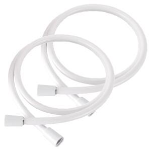 물쎈 물때방지 PVC 샤워기 호스, 1.5m, 화이트, 2개