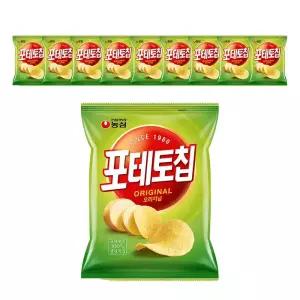 농심 포테토칩 오리지널 60g, 10개