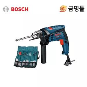 보쉬 GSB13RE 진동드릴 650W 악세사리100pcs포함 콘크리트천공 함마드릴