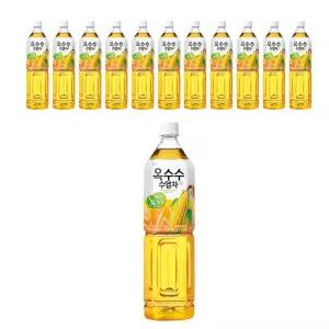 웅진 옥수수수염차 유/무라벨 랜덤, 1.5l, 12개