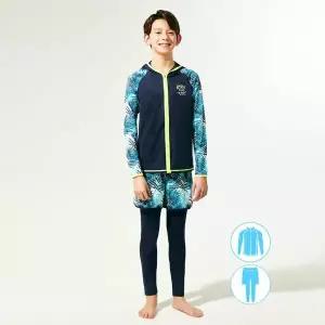 [하프클럽/베이직 엘르]베이직엘르 남아동 후드집업 래쉬가드 비치반바지 워터레깅스 세트 BEB-W703N