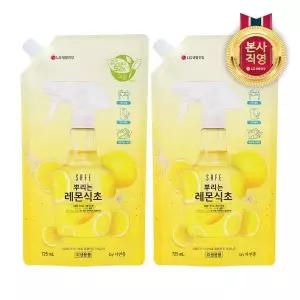 [엘지생활건강]세이프 뿌리는 레몬식초 리필형 725ml x 2개