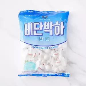 크라운 비단박하 사탕 400g