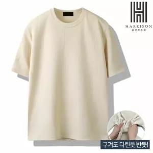 [하프클럽/해리슨]와플 스판 R 반팔티 SMEC1116