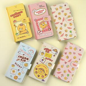 갤럭시노트8 퀀텀3 엑스커버5 A12 A33 카카오프렌즈 춘식이 카드지갑 다이어리 씬 휴대폰 케이스