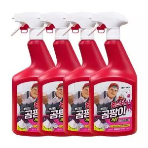 엘지생활건강 홈스타 맥스프레쉬 뿌리는 곰팡이싹 세정제 900ml 4개 / 욕실 물때 찌든때 곰팡이제거 청소세제
