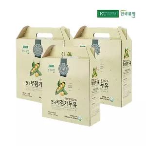 건국 무첨가두유 48팩 (190mlx16팩x3박스)