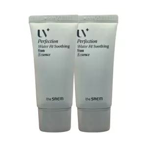 더샘 유브이 퍼펙션 워터 핏 수딩 선 에센스 기획 세트 SPF 50+ PA++++ 50ml x 2개 선크림