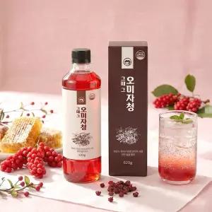 [특허 제조] 꿀을담은 100% 국내산 문경 오미자차 오미자청 620g