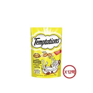 [아트박스]/Temptations 템테이션 맛있는 닭고기맛 75g 12팩