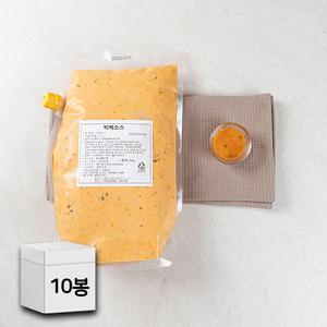 유니푸드 빅벅소스 2kg x10봉지 업소용 핫도그 햄버거 샐러드 드레싱 소스