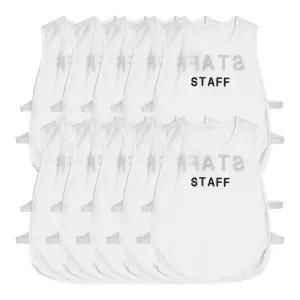 FEB 단체조끼 10매세트 STAFF 작업 사계절 행사 스태프 조끼