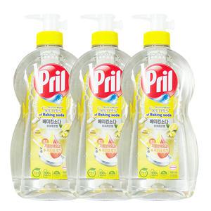 프릴 베이킹소다 주방세제 퓨어레몬 본품 700ml 3개